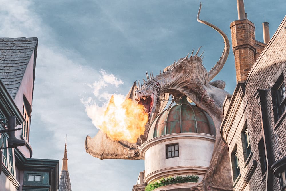 Dragon at The Wizarding World of Harry Potter from our What to Do in Orlando list