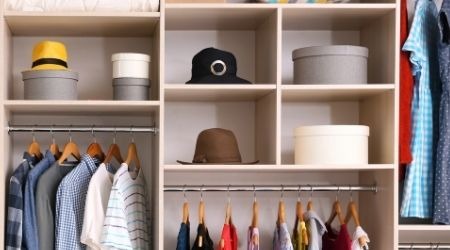 hat storage shelves