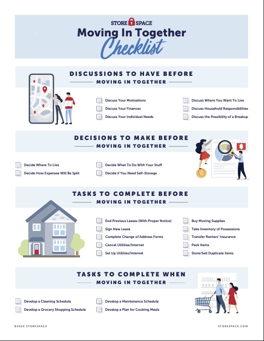 a pdf checklist for couples moving in together