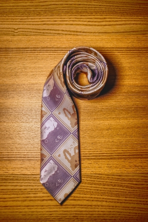 A rolled up tie