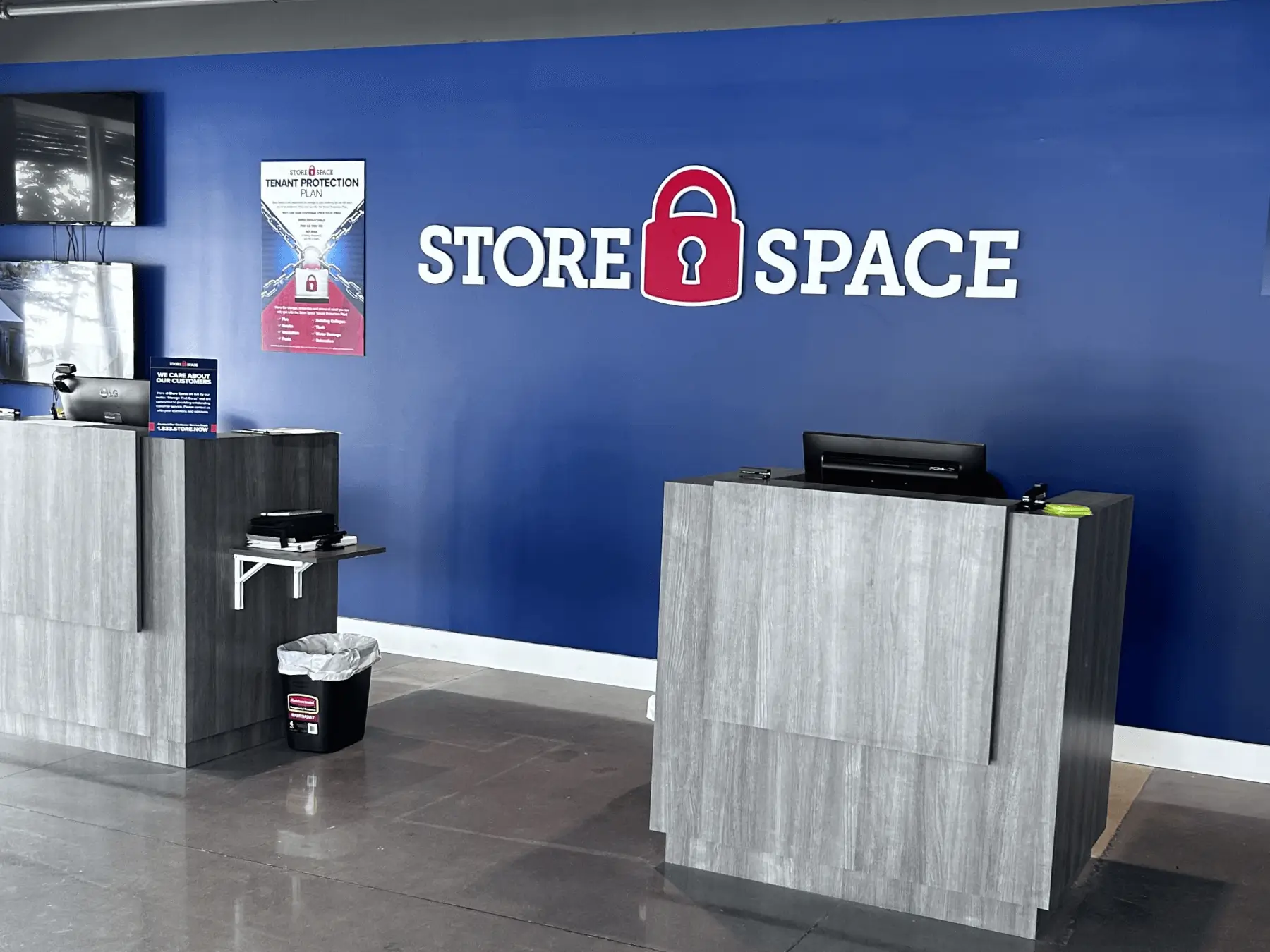 lobby of a Store Space facility