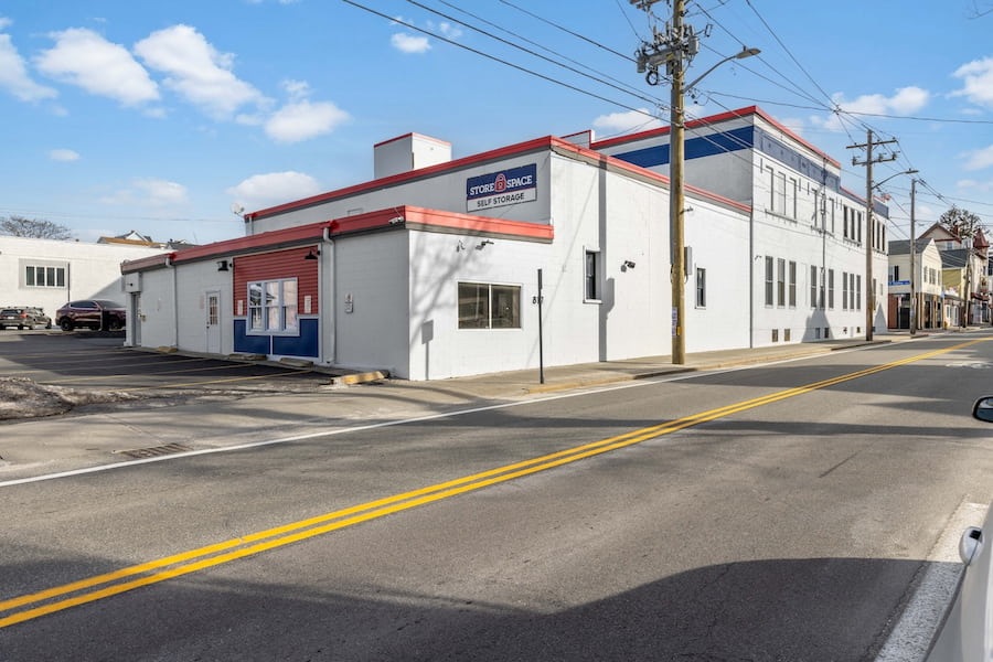 Image of exterior from the side of the building at Store Space Self Storage, 817 Dexter St Central Falls, RI 02863