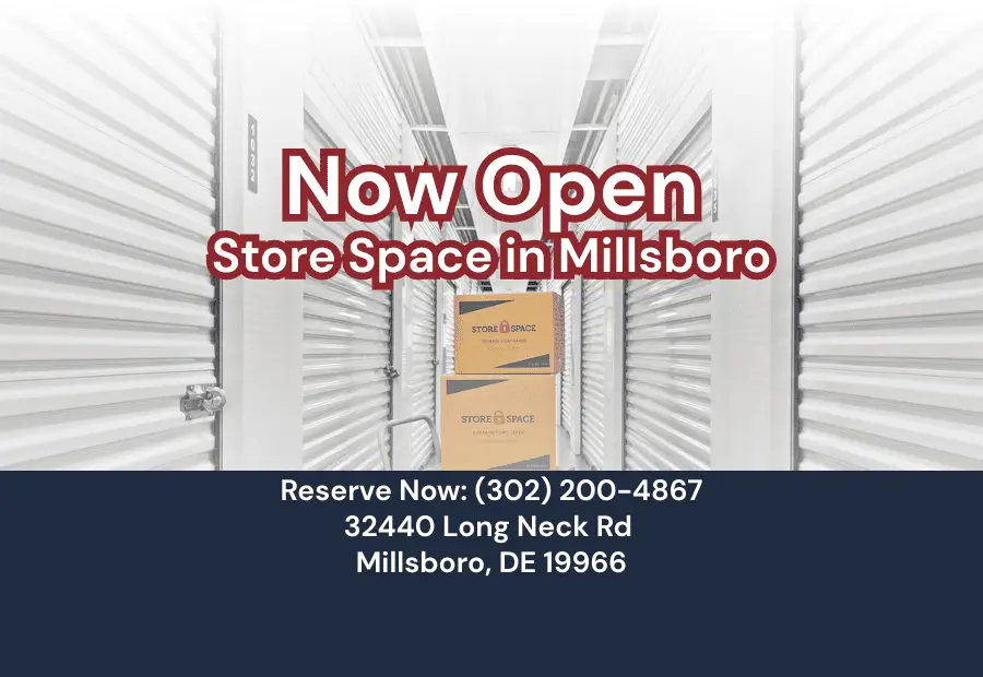 now open store space in Millsboro, DE