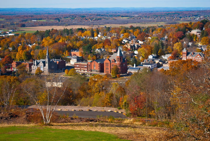 view overlooking vernon, ct