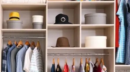 hat storage shelves