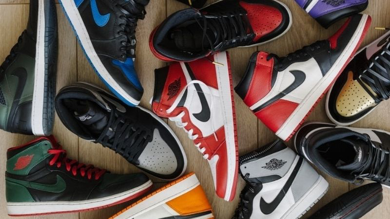 collectible shoes in storage