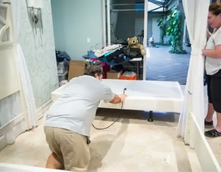 disassembling bed base