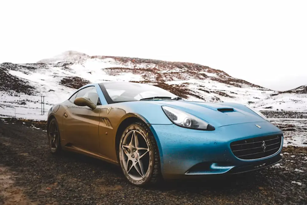 Muddied Ferrari California