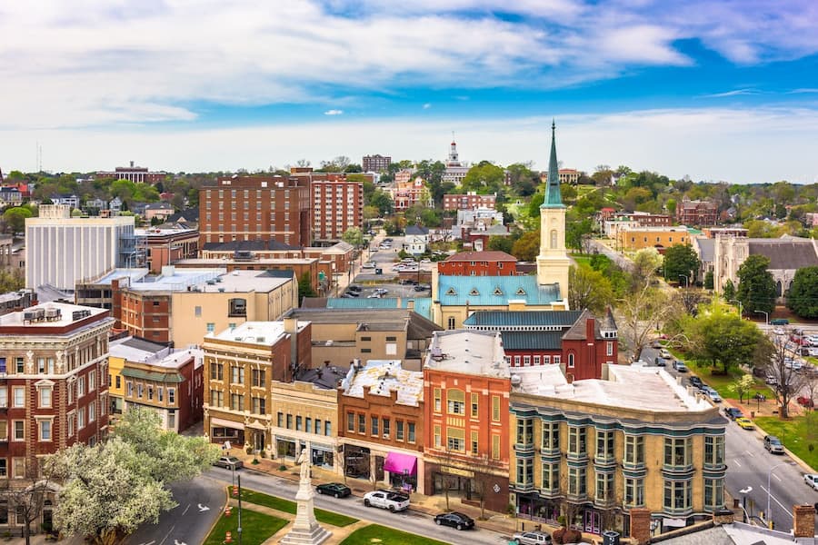 cityscape of macon, ga