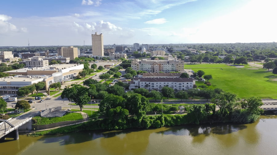 cityscape of waco, tx
