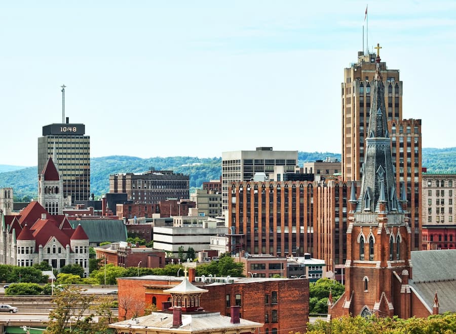 cityscape of syracuse, ny