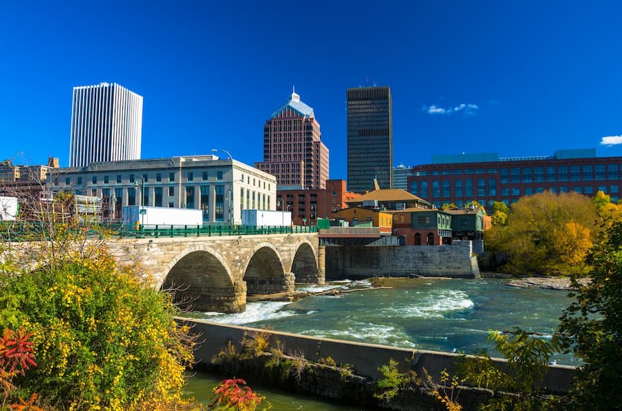 cityscape of Rochester, NY
