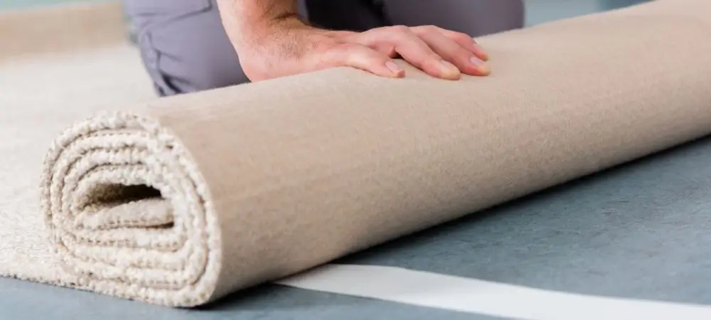 rolling and storing rug