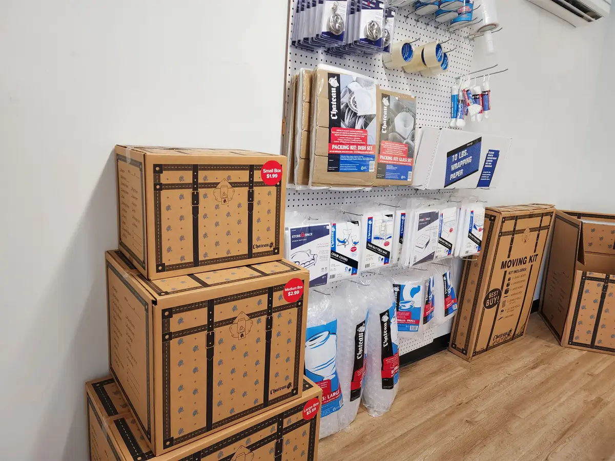 boxes moving supplies store space georgetown